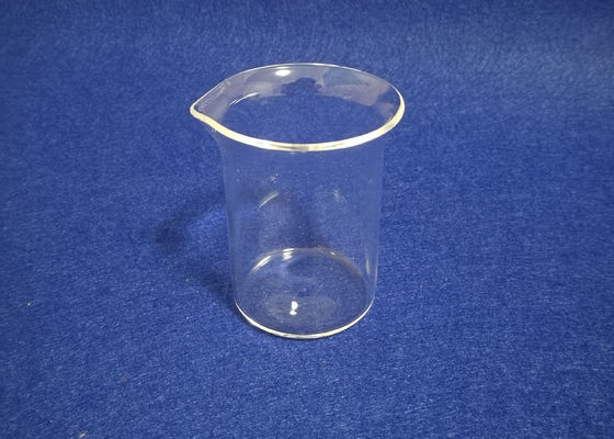 पारदर्शी कस्टम सेवा के साथ पारदर्शी क्वार्ट्ज ग्लास बीकर 50ML उपलब्ध है आपूर्तिकर्ता